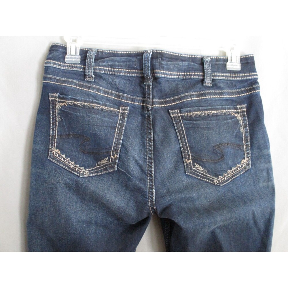 Silver Jeans Womens Suki Slim Boot Cut Blue Denim Jeans Size 32